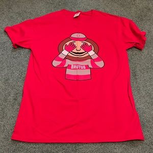 Fruit of the Loom women’s red Ohio State Brutus buckeye tee shirt size small